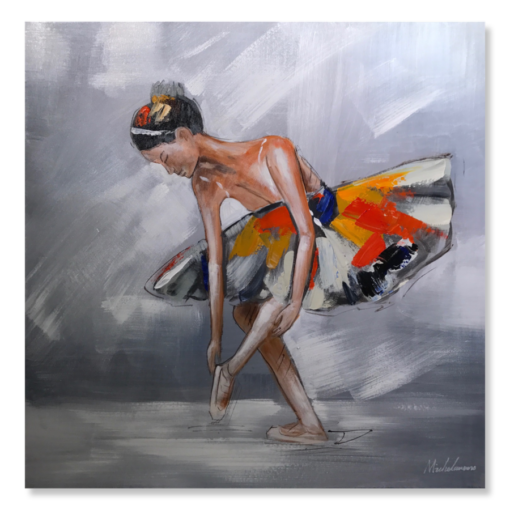 Ein Gemälde mit einer Ballerina