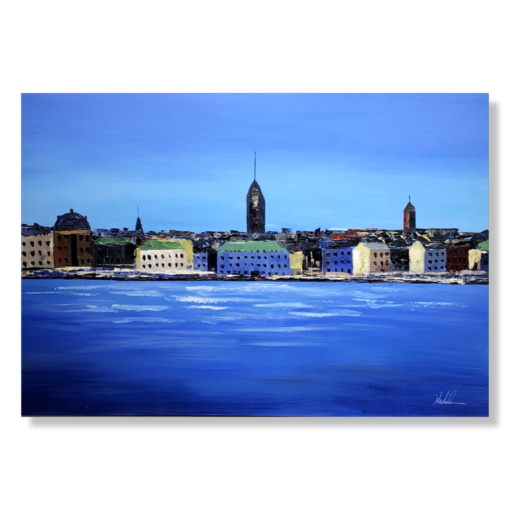 Ein Gemälde mit einem Stockholmer Motiv