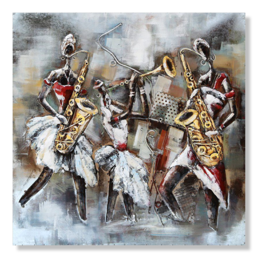 Wandkunst mit einem Saxophon