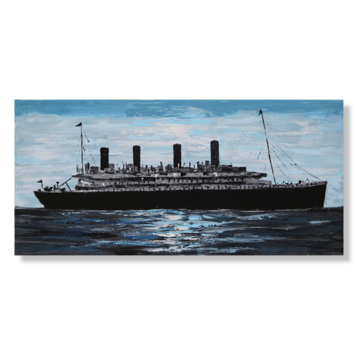 Ein Gemälde der Titanic