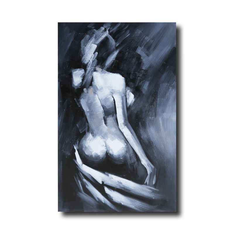 Ein Gemälde mit einer nackten Frau