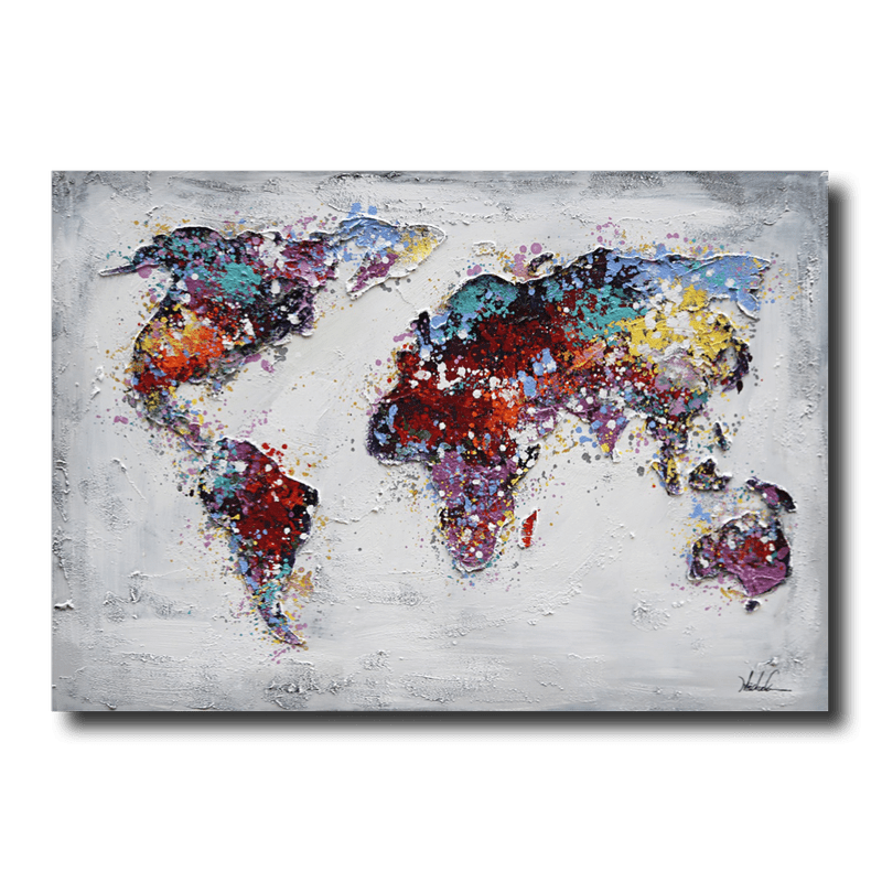 Bild mit Weltkarte