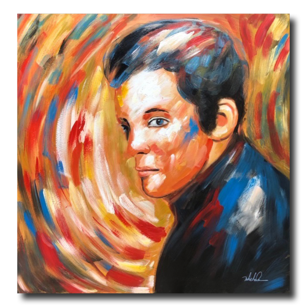 Ein Gemälde mit Elvis