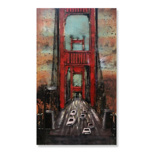 Ein Gemälde der Golden Gate Bridge