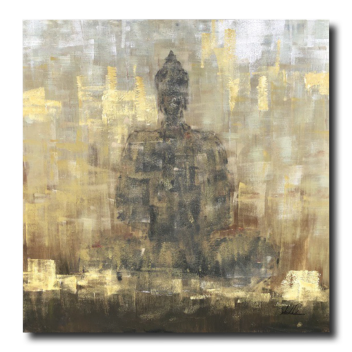 Ein Gemälde mit einem Buddha