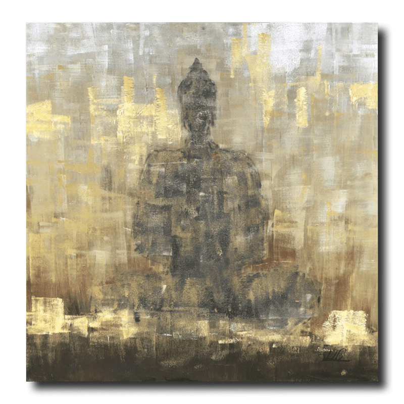Ein Gemälde mit einem Buddha