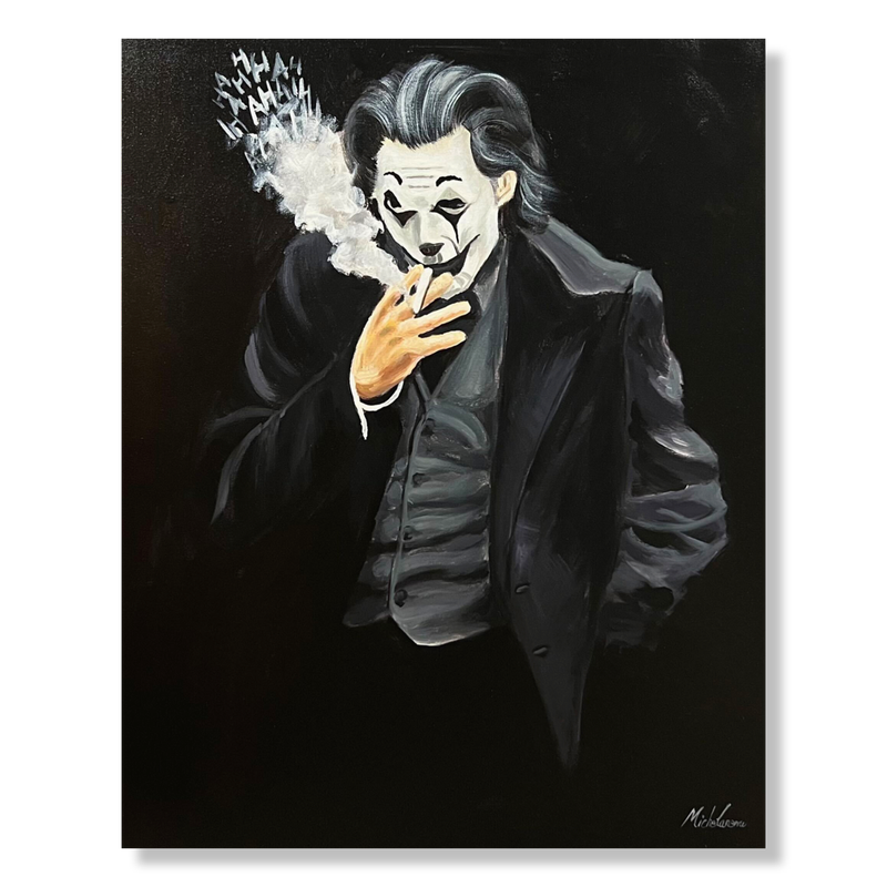 Ein Gemälde mit dem Joker