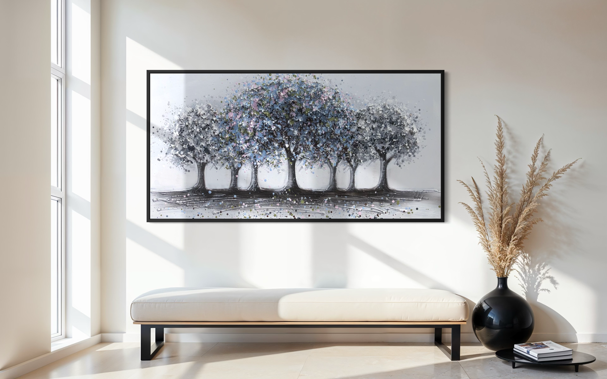 ein Gemälde mit ein Baum