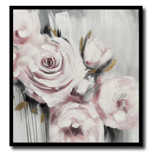 Ein Gemälde mit Rosen