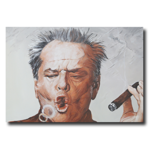 Ein Gemälde mit der Legende Jack Nicholson