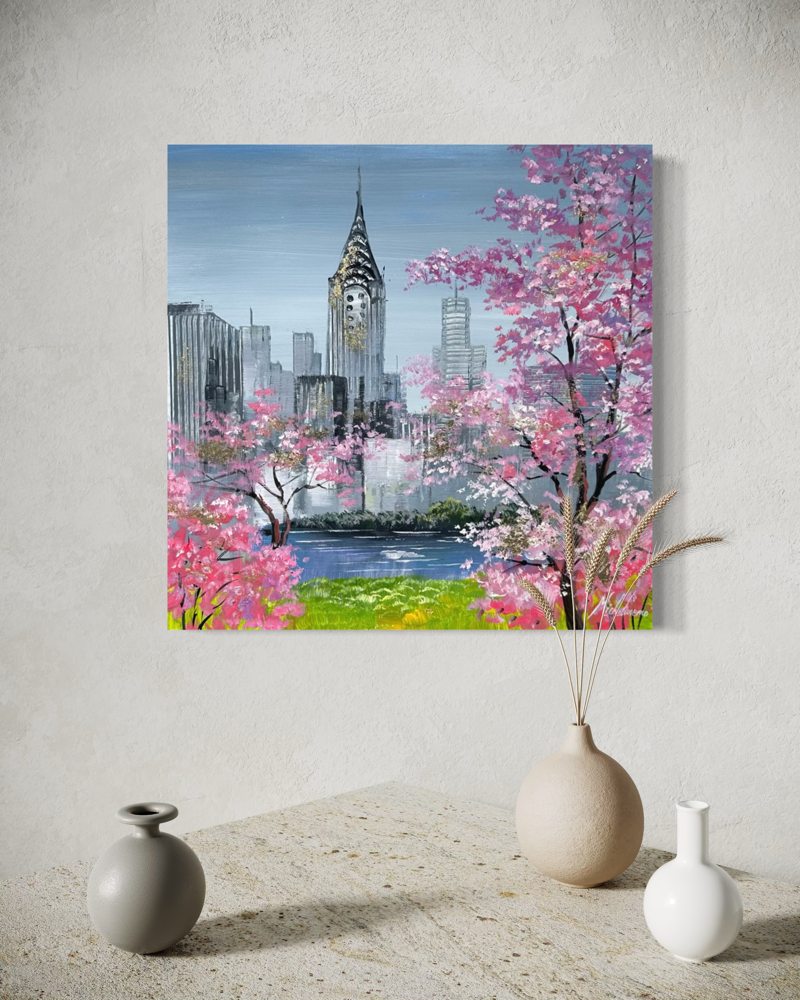 Ein Gemälde mit New-York-Motiv