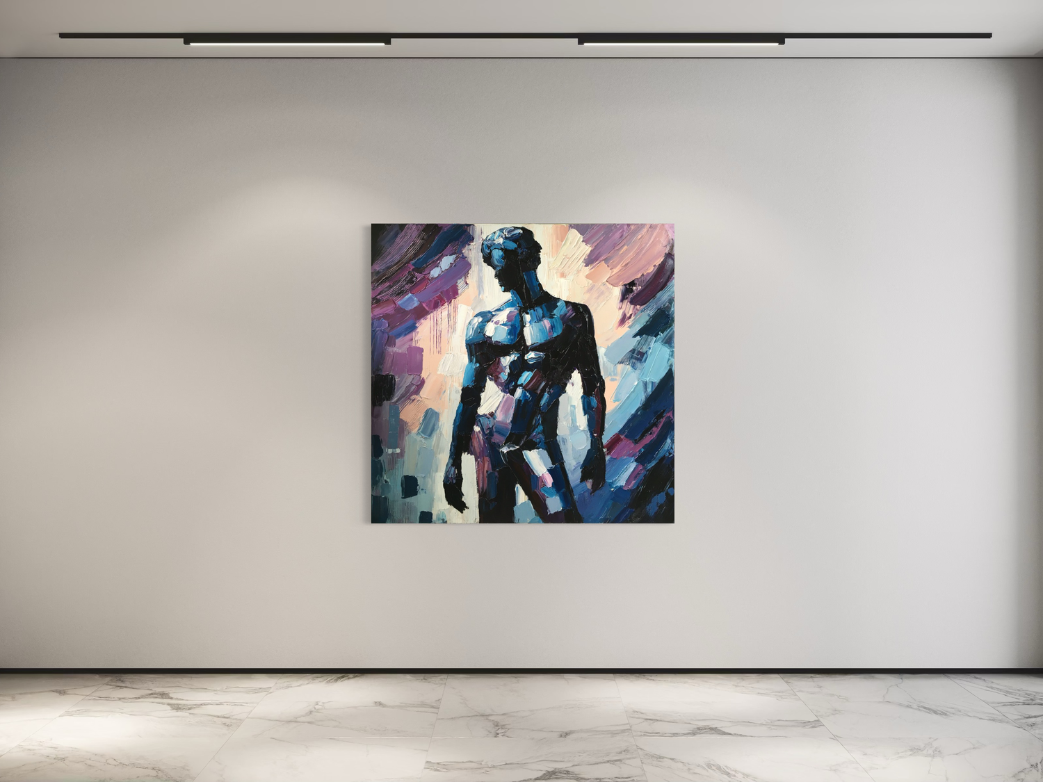 Ein Gemälde in Impasto-Technik von Il Scimmia - Eros