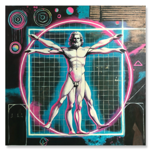 Ein Gemälde von Il Scimmia, Vitruvian Redux