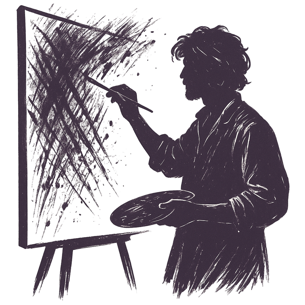 Artist painting web