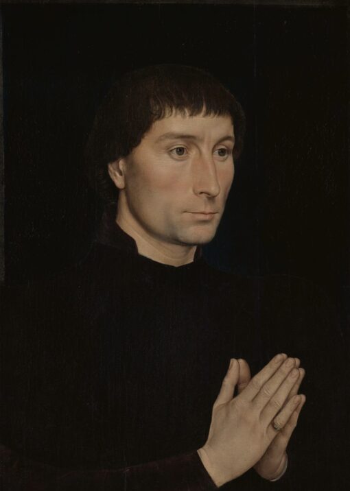 Hans Memling – Tommaso di Folco Portinari, Leinwanddruck auf Keilrahmen