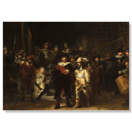 Rembrandt – The Night Watch, Leinwanddruck auf Keilrahmen