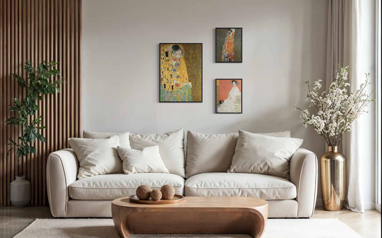 The Golden Trilogy – Poster Collection | Gustav Klimt | Zeitlose Meisterwerke | Kunstlager