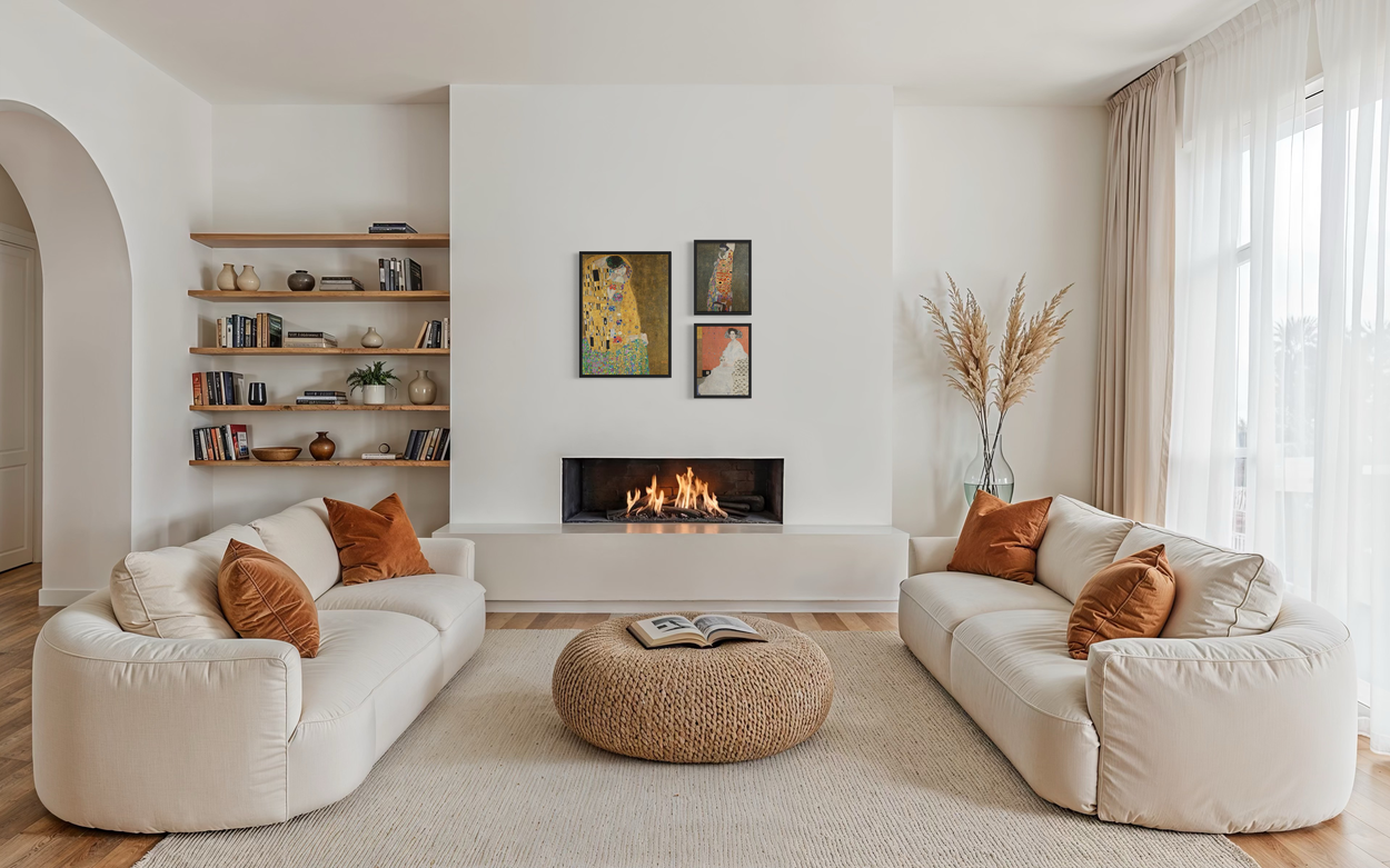 Tidlösa Mästerverk – The Golden Trilogy: tre målningar på canvas uppspända på blindram som förenar passion, styrka och hopp