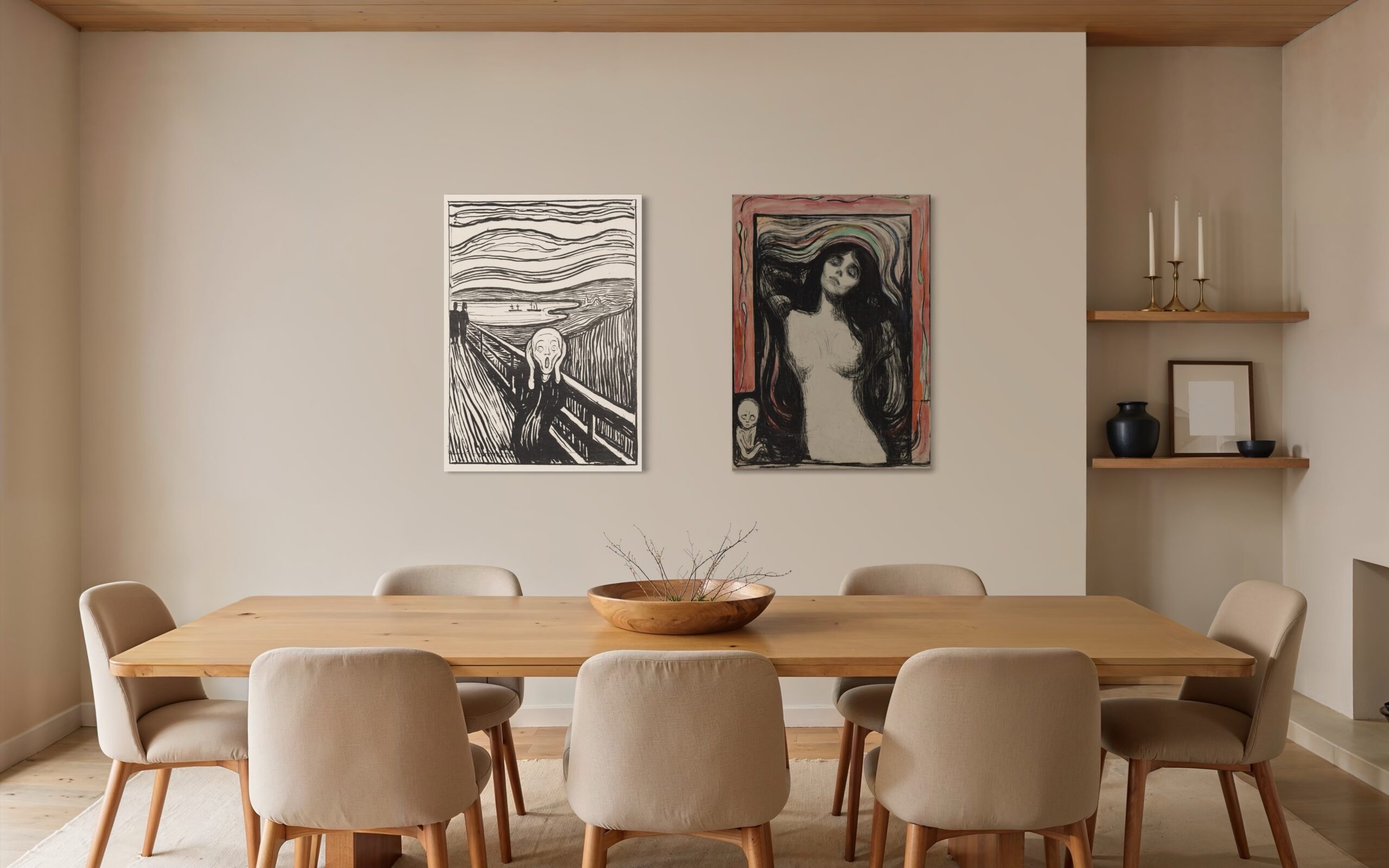 The Human Psyche Leinwandkollektion – zeitlose expressionistische Werke von Edvard Munch als hochwertige Leinwanddrucke für modernes Interieur.