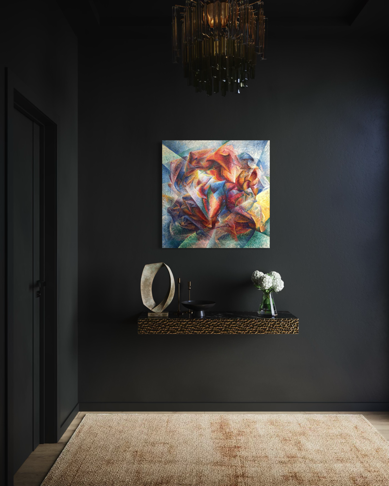 Dynamism of a Soccer Player von Umberto Boccioni ist ein ikonisches futuristisches Meisterwerk,